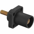 Product Image of Single Pole Male Connector, Threaded Stud, 400A, 250 VDC/600 VAC, AWG 4, Black, HBLMRSBK