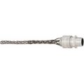 Product Image of 1/2" MNPT 0.375 to 0.5" Aluminum Liquid Tight Straight Strain Relief Cord Grip, 7401008