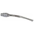 Product Image of 1/2" MNPT 0.5 to 0.625" Aluminum Liquid Tight Straight Strain Relief Cord Grip, 7401010