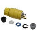Product Image of 2P 3 Wire 15A Commercial Straight Blade Plug, 5-15P, 125 VAC, Yellow, HBL14W47
