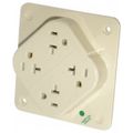 Product Image of Straight Blade Fourplex Receptacle, NEMA 5-20R, 20 Amps, Self-Grounding, HBL420HI