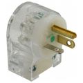 Product Image of 2P 3 Wire 20A Straight Blade Angled Plug Hospital, 5-20P, 125 VAC, Clear, HBL8315CAT