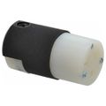 Product Image of 2P 3 Wire 20A Straight Blade Connector Hospital, 5-20R, 125 VAC, Black & White, HBL8319C