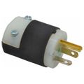Product Image of 2P 3 Wire 20A Straight Blade Plug Hospital, 5-20P, 125 VAC, Black & White, HBL8315C