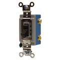 Product Image of 2 Pole, 120 to 277 VAC, 15 Amp, Industrial Grade Toggle Wall Switch, Ivory, HBL1202I