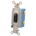 Product Image of 1 Pole, 120 to 277 VAC, 15 Amp, Industrial Grade Key Lock Wall Switch, Black, HBL1201L