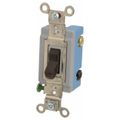 Product Image of 3 Pole, 120 to 277 VAC, 15 Amp, Industrial Grade Toggle Three Way Switch, Brown, HBL1203