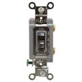 Product Image of 1 Pole, 120 to 277 VAC, 20 Amp, Extra Heavy Duty Industrial Grade Toggle Wall Switch, Brown, HBL1221
