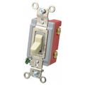 Product Image of 1 Pole, 120 to 277 VAC, 20 Amp, Industrial Grade Toggle Wall Switch, Ivory, HBL1221I
