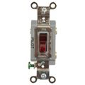Product Image of 1 Pole, 120 VAC, 20 Amp, Residential Grade Toggle Wall Switch, Red, HBL1221PL