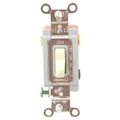 Product Image of 3 Pole, 120 to 277 VAC, 20 Amp, Industrial Grade Toggle Three Way Switch, Ivory, HBL1223I