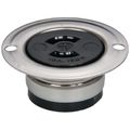 Product Image of 125 VAC, 15 Amp, ML-1R NEMA, Ungrounded Receptacle, Black, HBL7468