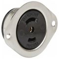 Product Image of 125/250 VAC, 15 Amp, ML-3R NEMA, Ungrounded Receptacle, Black, HBL7487