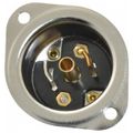 Product Image of 2P 3 Wire 125 VAC, 15 Amp, ML-3R NEMA, Self Grounding Inlet, Black, HBL7595