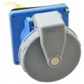 Product Image of 4 Pin, Pin and Sleeve Female Receptacle 3 Pole, IEC 60309-1, 60A, 250v, Watertight, 3 Phase, 4 Wire, Blue, HBL460R9W