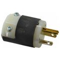 Product Image of 2P 3 Wire 20A Straight Blade Plug 5-20P, 125 VAC, Black & White, HBL5366C