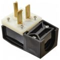 Product Image of 2P 3 Wire Straight Blade Angled Plug 6-30P, 250VAC, Black & White, HBL9331