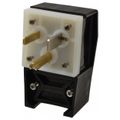 Product Image of 2P, 3 Wire 50A Straight Blade Angled Plug, 5-50P, 125VAC, Black & White, HBL9361