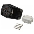 Product Image of 3P, 4 Wire 50A Straight Blade Angled Plug, 14-50P, Black & White, HBL9452C