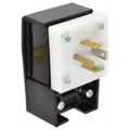 Product Image of 20A Straight Blade Angled Plug 14-20P, Black & White, HBL8411C