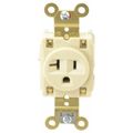 Product Image of Straight Blade Single Receptacle, NEMA 5-20R, 20 Amps, Self-Grounding, HBL5361I