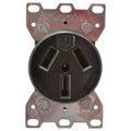 Product Image of Straight Blade Single Receptacle, NEMA 10-50R, 50As, Ungrounded, Black, HBL7962
