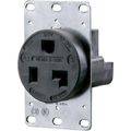 Product Image of Straight Blade Single Receptacle, NEMA 5-30R, 30 Amps, Self-Grounding, Black, HBL9308