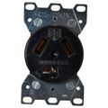 Product Image of Straight Blade Single Receptacle, NEMA 10-30R, 30 Amps, Self-Grounding, Black, HBL9350