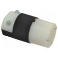 Product Image of 2P 3 Wire 15A Straight Blade Connector 6-15R, 250VAC, Black & White, HBL5669C