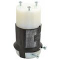 Product Image of 2P 3 Wire 20A Industrial Locking Plug, L6-20R, 250V, Black & White, HBL2323