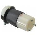 Product Image of 2P 3 Wire 20A Industrial Locking Plug, L8-20R, 480V, Black & White, HBL2343