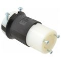 Product Image of 2P 3 Wire Industrial Locking Connector, L5-30R, 125V, Black & White, HBL2613