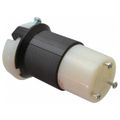 Product Image of 2P 3 Wire Industrial Locking Connector, L8-30R, 480V, Black & White, HBL2643