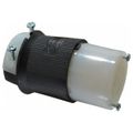 Product Image of 3P 30A Industrial Locking Connector, L14-30R, 125 & 250V, Black & White, HBL2713