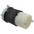 Product Image of 3P 30A Industrial Locking Connector, L15-30R, 250V, Black & White, HBL2723