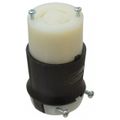 Product Image of 3P 30A Industrial Locking Connector, L16-30R, 480V, Black & White, HBL2733