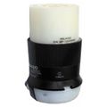 Product Image of 3P Industrial Locking Connector, Non-NEMA, 250V, Black & White, HBL3433GCB