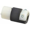 Product Image of 2P 3 Wire 15A Industrial Locking Connector, L5-15R, 125V, Black & White, HBL4729C