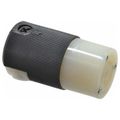 Product Image of 2P 3 Wire 15A Industrial Locking Connector, L7-15R, 277V, Black & White, HBL4779C