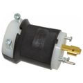 Product Image of 2P 3 Wire 20A Industrial Locking Plug, L5-20P, 125V, Black & White, HBL2311
