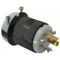 Product Image of 2P 3 Wire 20A Industrial Locking Plug, L7-20P, 277V, Black & White, HBL2331