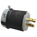 Product Image of 3P 20A Industrial Locking Plug, L15-20P, 250V, Black & White, HBL2421