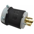 Product Image of 3P 20A Industrial Locking Plug, L16-20P, 480V, Black & White, HBL2431