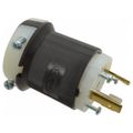 Product Image of 2P 3 Wire Industrial Locking Plug, L5-30P, 125V, Black & White, HBL2611