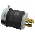 Product Image of 3P 30A Industrial Locking Plug, L14-30P, 125 & 250V, Black & White, HBL2711
