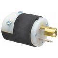 Product Image of 2P 3 Wire 15A Industrial Locking Plug, L5-15P, 125V, Black & White, HBL4720C