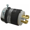 Product Image of 20A Industrial Locking Plug, Non-NEMA, 120 & 208V, Black & White, HBL7411C