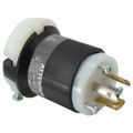 Product Image of 3P 20A Industrial Locking Plug, Non-NEMA, 125 & 250V, Black & White, HBL9965C