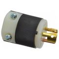 Product Image of 3P 10A Industrial Locking Plug, Non-NEMA, 125 & 250V, Black & White, HBL7567C