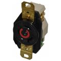 Product Image of 2P 3 Wire 480 VAC, 20 Amp, L8-20R NEMA, Self Grounding Receptacle, Black, HBL2340